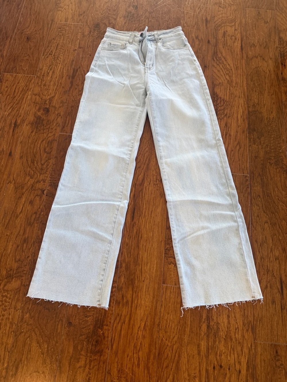 Pink Lily High-Rise Bleached Light Blue Jeans - Picture 3 of 6